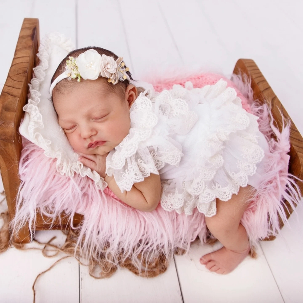 Newborn Baby Girl Romper Floral - Accessori per Fotografia Neonati, Tutina in