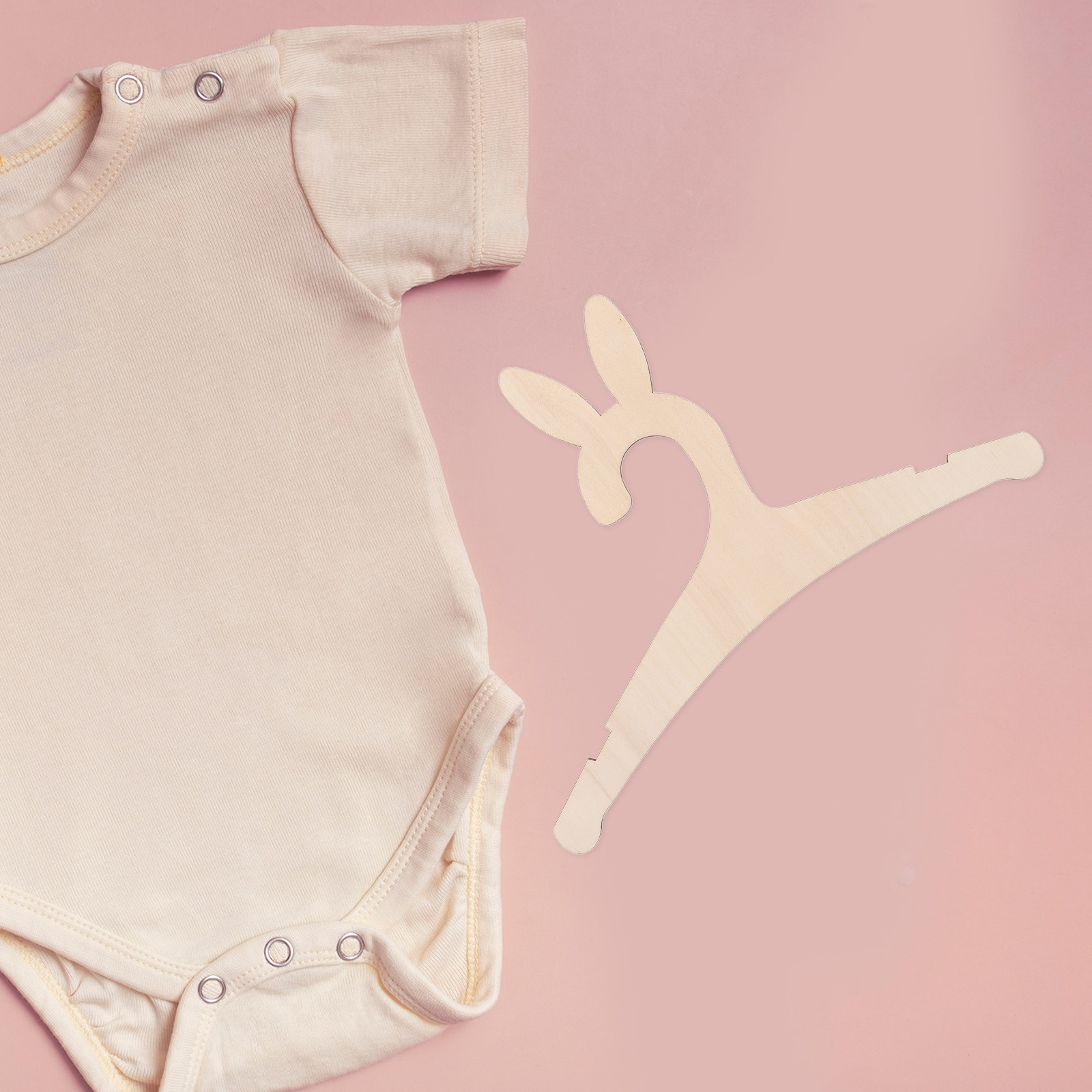 Baby Clothes - Set da 5 appendiabiti in legno