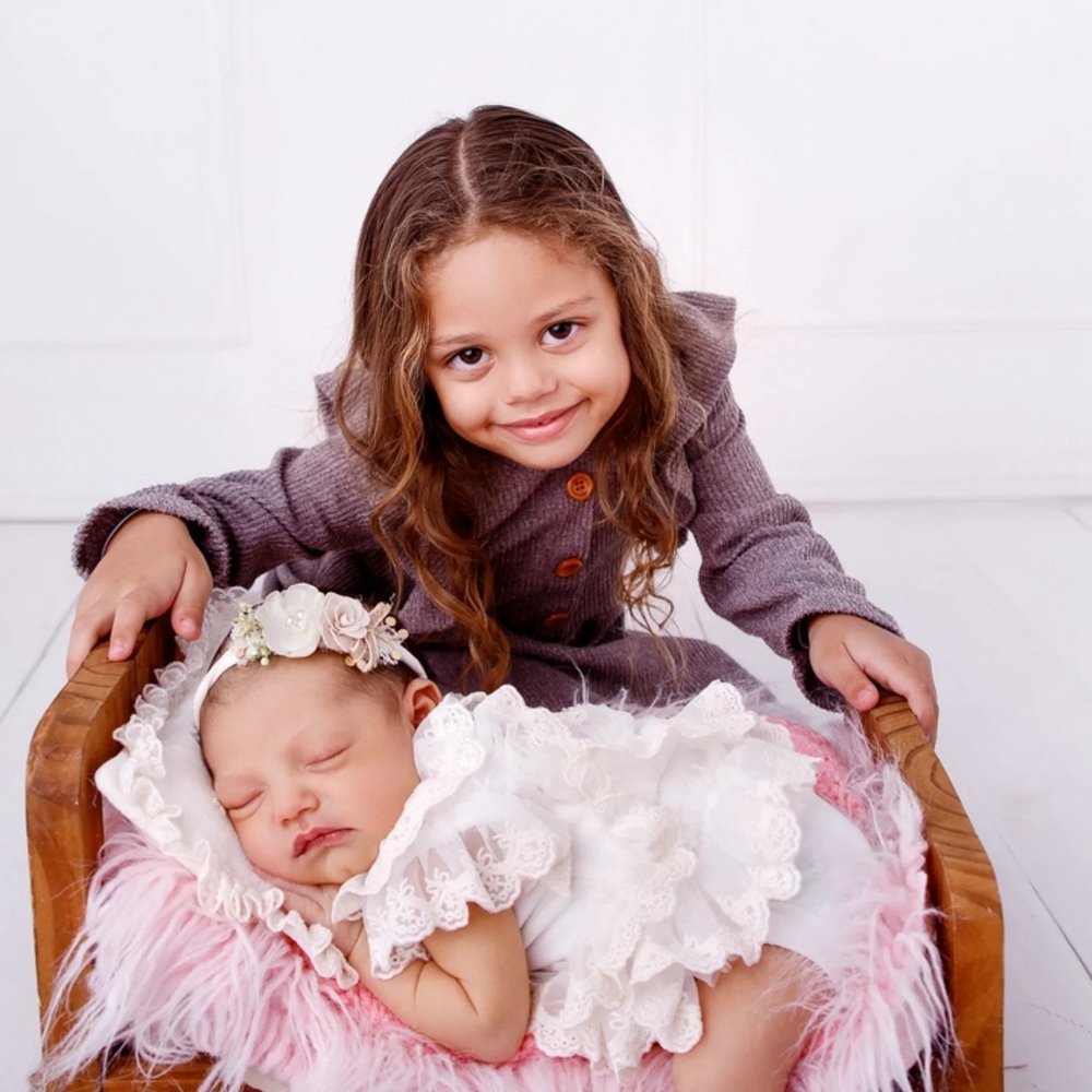 Accessori per Fotografia Neona - Newborn Baby Girl Romper Floral recensione e prezzo