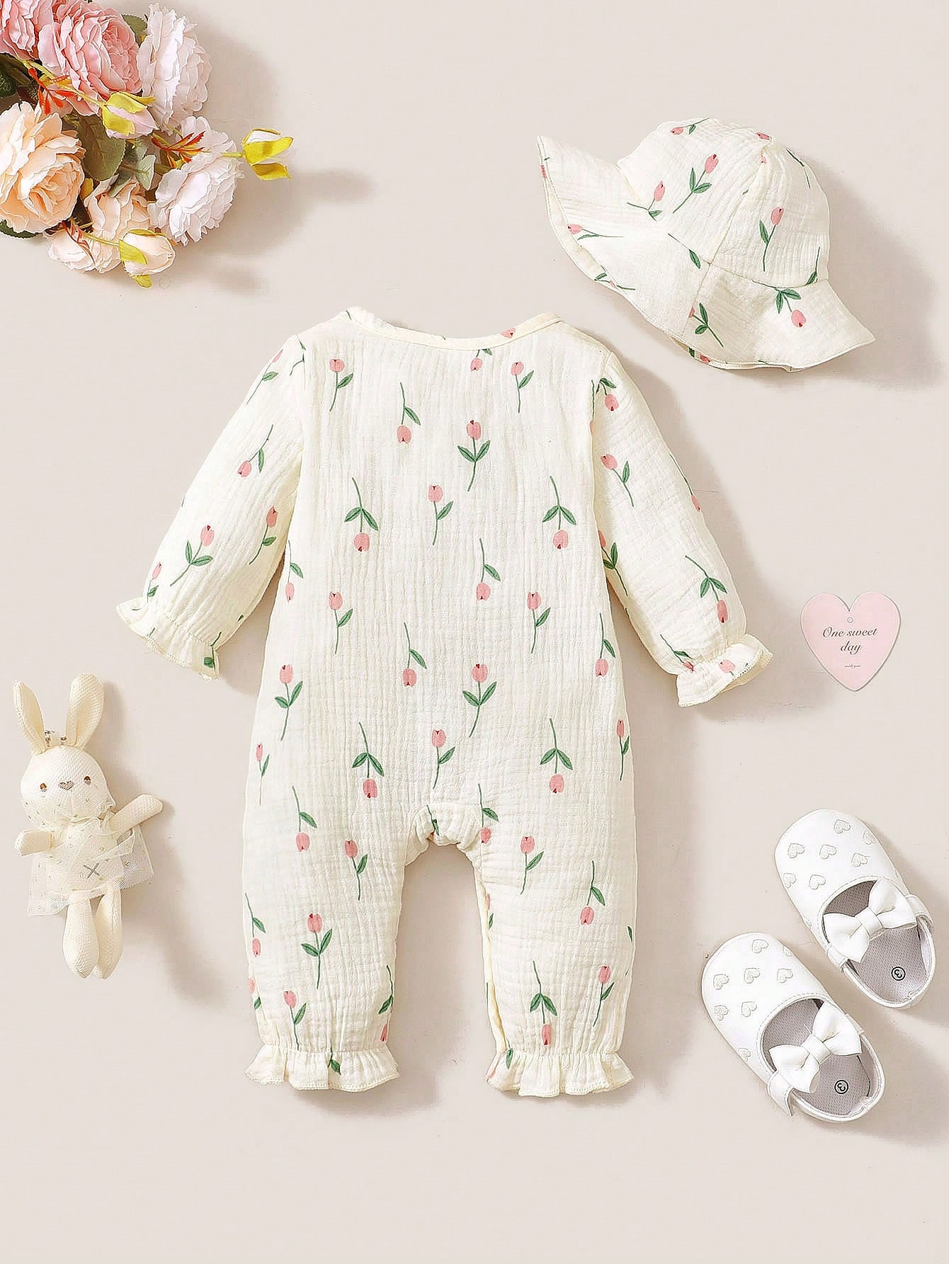 Completo in due pezzi per bamb - Newborn Baby Girl Romper Floral recensione e prezzo